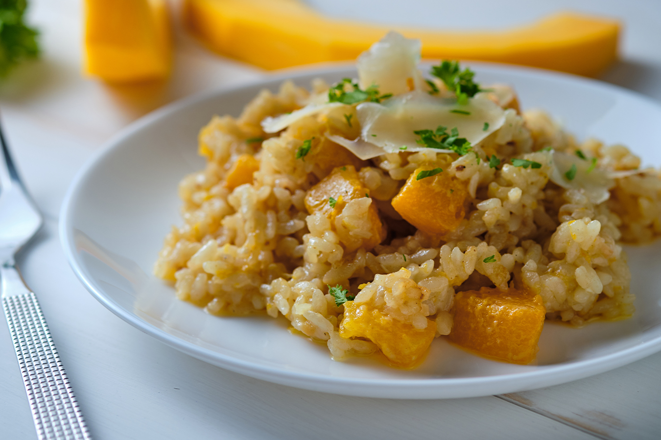 Recepta: Risotto de carabassa i formatge de cabra