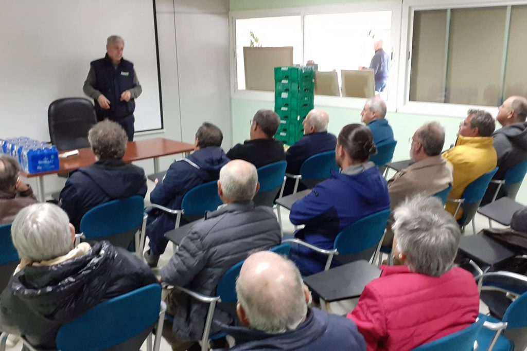 Presentació a la Cooperativa La Conca de la Tordera de Palafolls durant la visita del Parc Agrari del Baix Llobregat. Foto: Sònia Callau