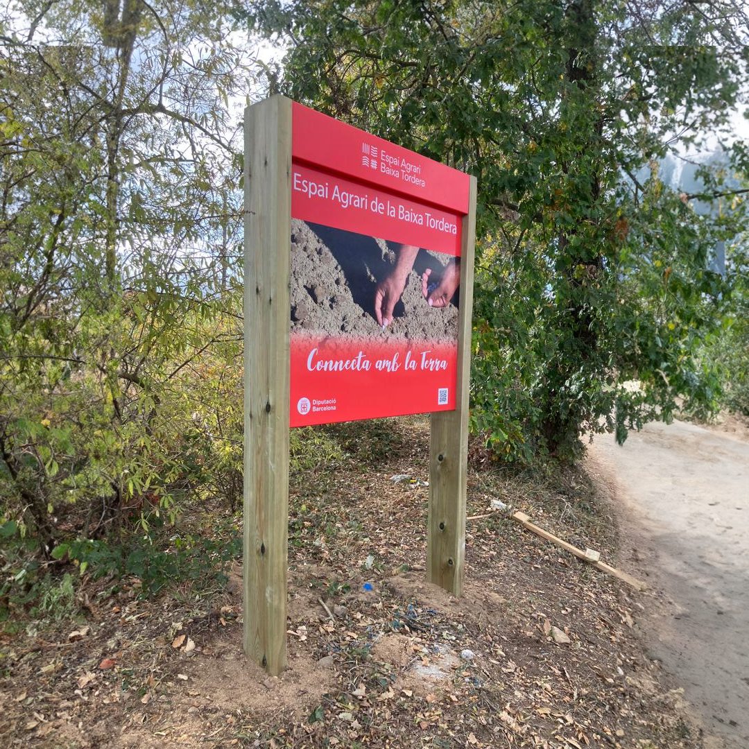 “Connecta amb la terra”: Nova senyalització de benvinguda a l’Espai Agrari Baixa Tordera